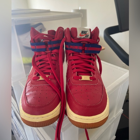 Nike Air Force 1 high hi 07 USA gym red royal blue. Size 6 - Picture 2 of 4